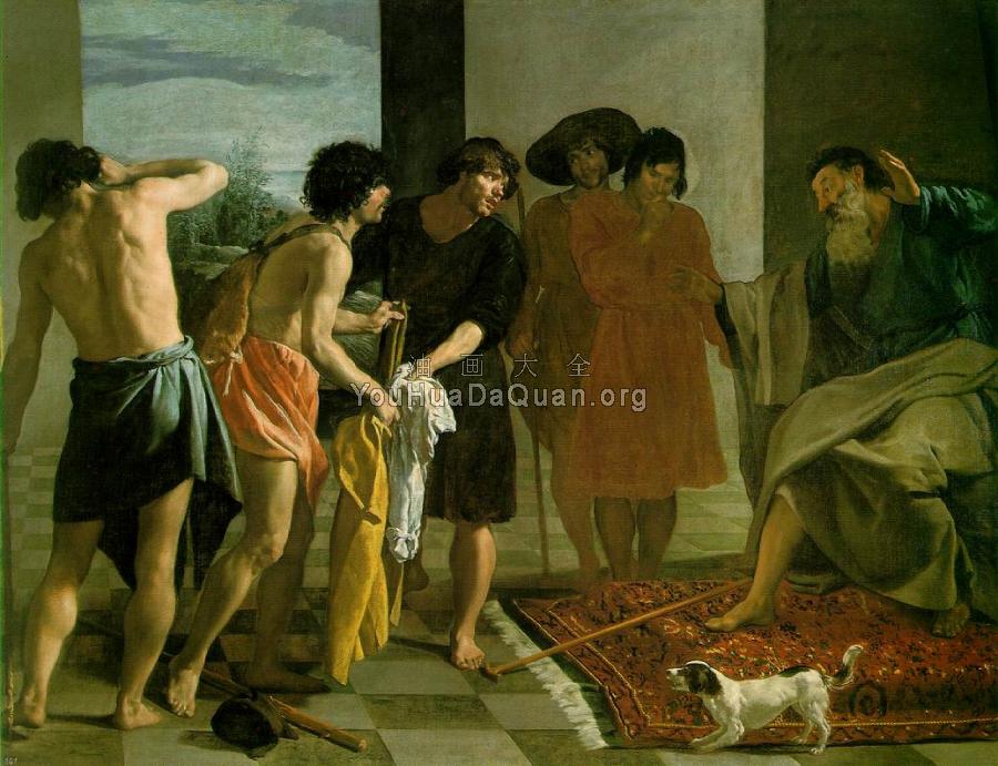 Joseph's Bloody Coat Brought to Jacob - 迭戈·罗德里格斯·德·席尔瓦·委拉斯贵支